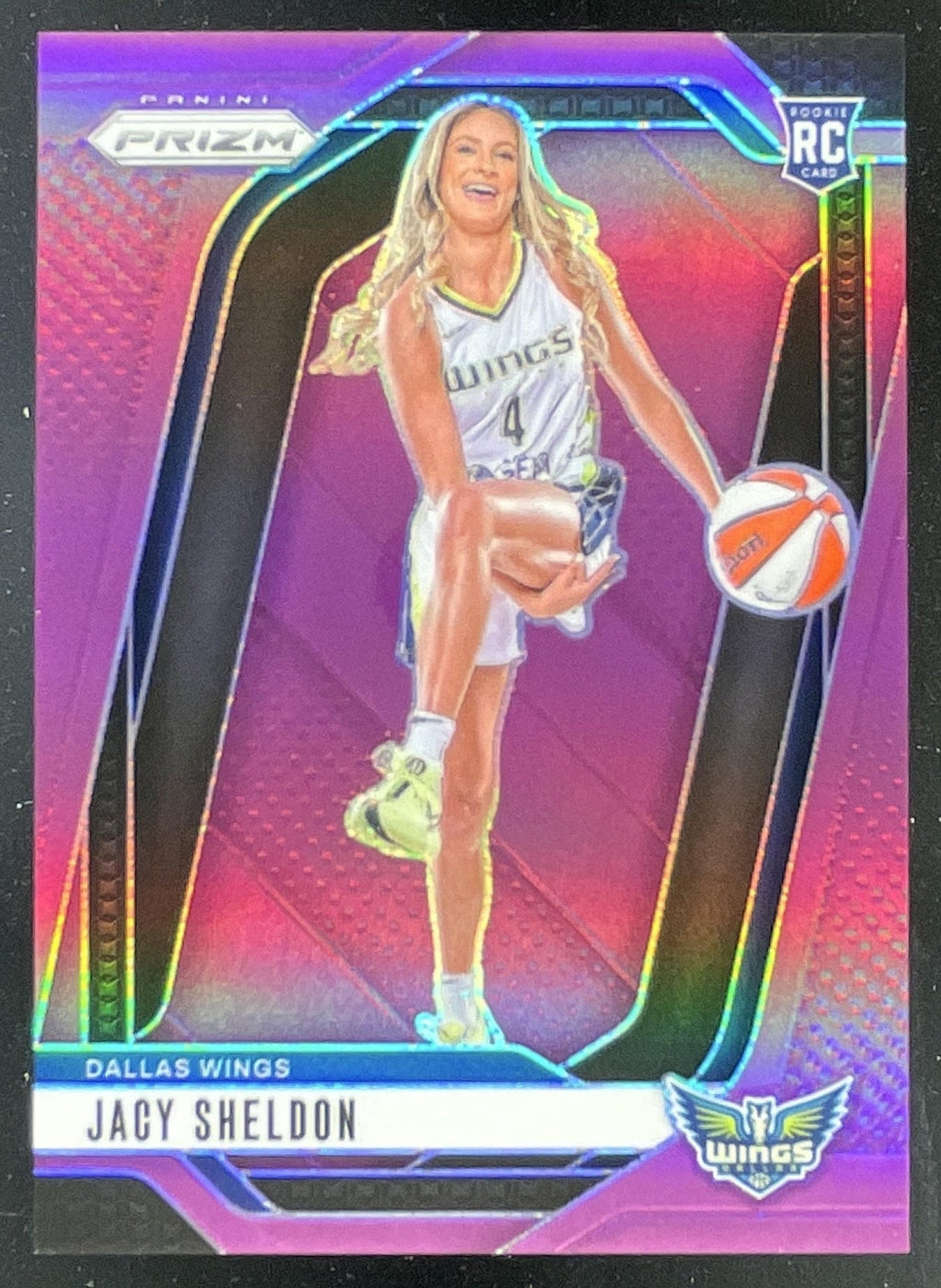 2024 Panini WNBA Prizm Purple Prizm #141 Jacy Sheldon /149 product image 1, provided for visual reference and product detail