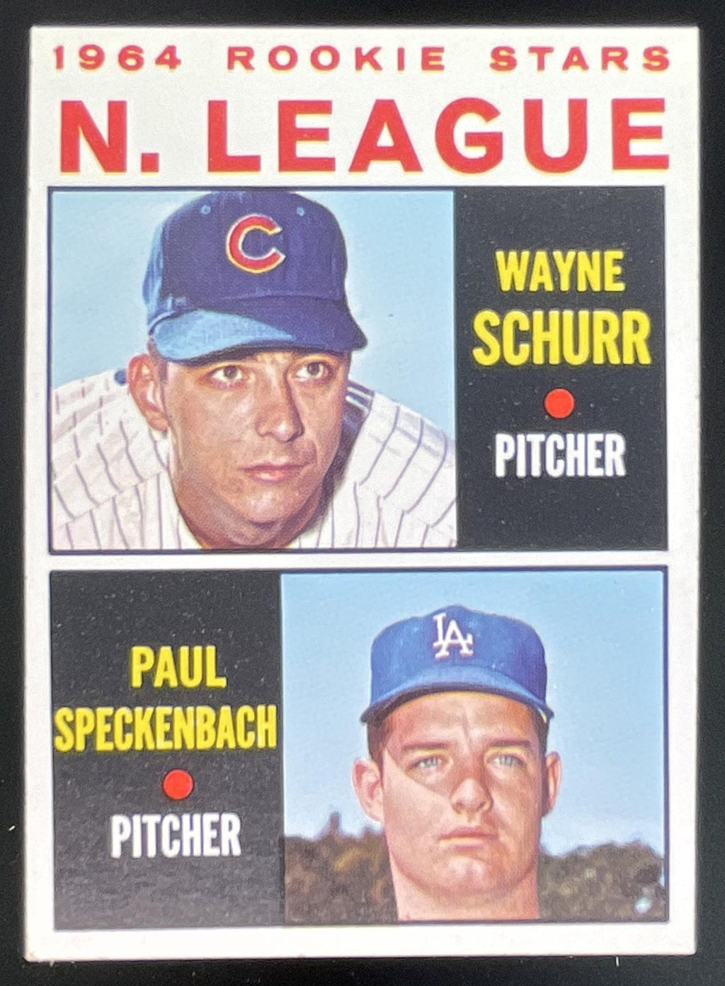 1964 Topps #548 Rookie Stars Wayne Schurr Paul Speckenbach RC product image 1, provided for visual reference and product