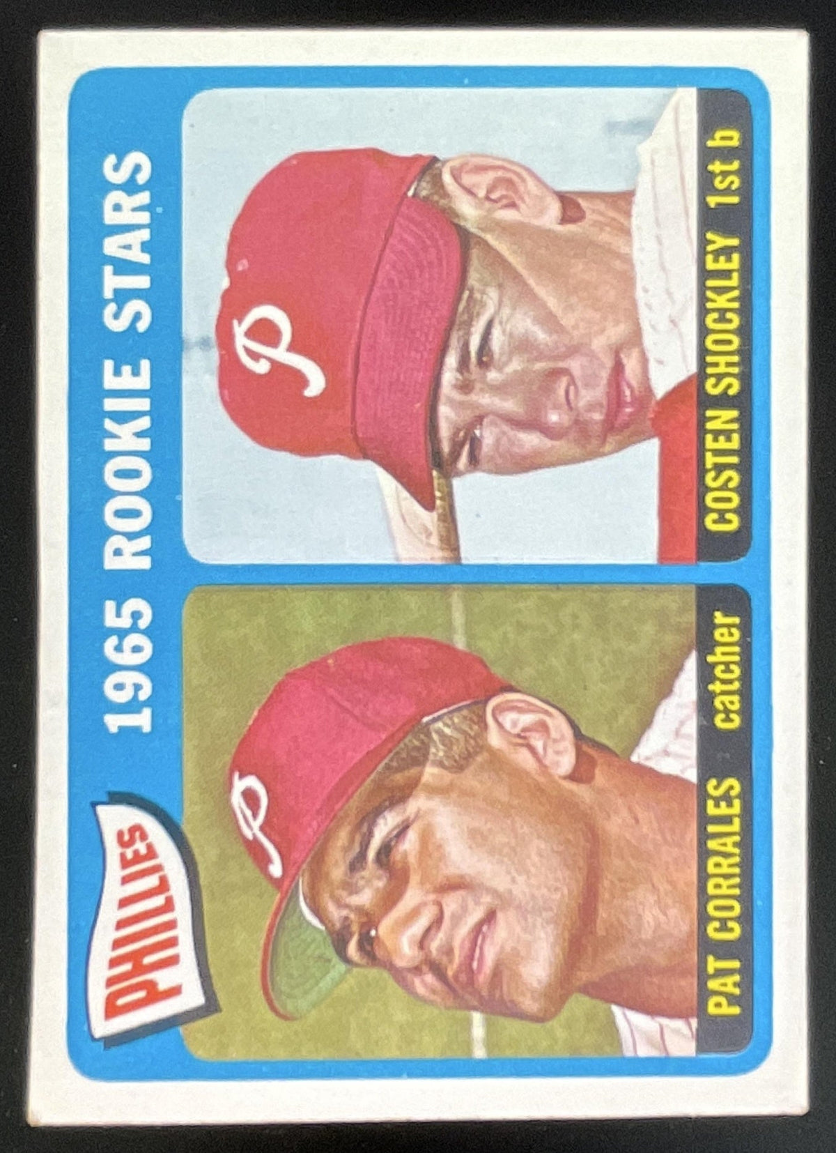 1965 Topps #107 Phillies 1965 Rookie Stars Pat Corrales Costen Shockley RS, RC product image 1, provided for visual