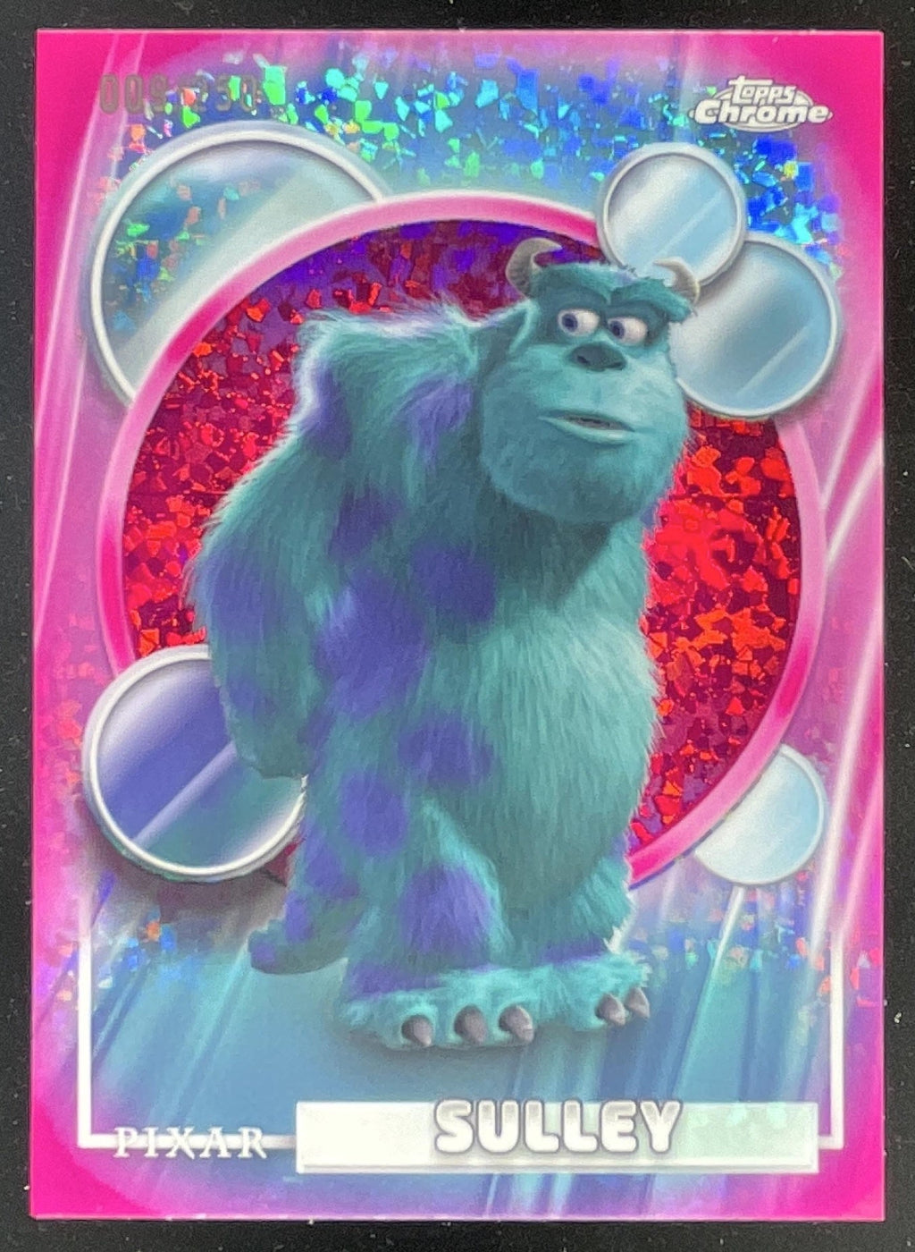 2026 Topps Chrome Disney Pink Mini-Diamond Refractor #29 Sulley /250 product image 1, provided for visual reference and
