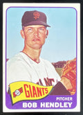1965 Topps #444 Bob Hendley product image 1, provided for visual reference and product detail review