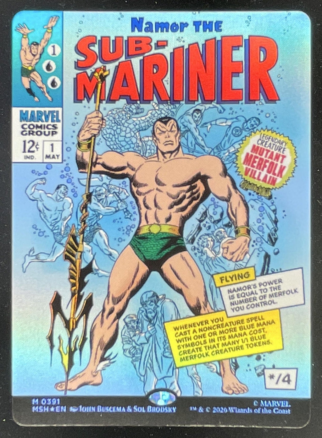 2026 Magic: The Gathering Marvel Super Heroes #0391 Namor the Sub-Mariner product image 1, provided for visual reference and