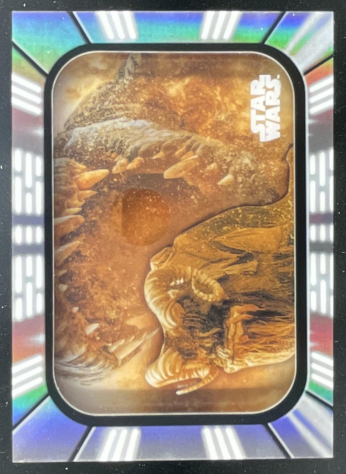 2026 Topps Chrome Star Wars Galaxy Layers Original Krayt Dragon Targets A Bantha product image 1, provided for visual