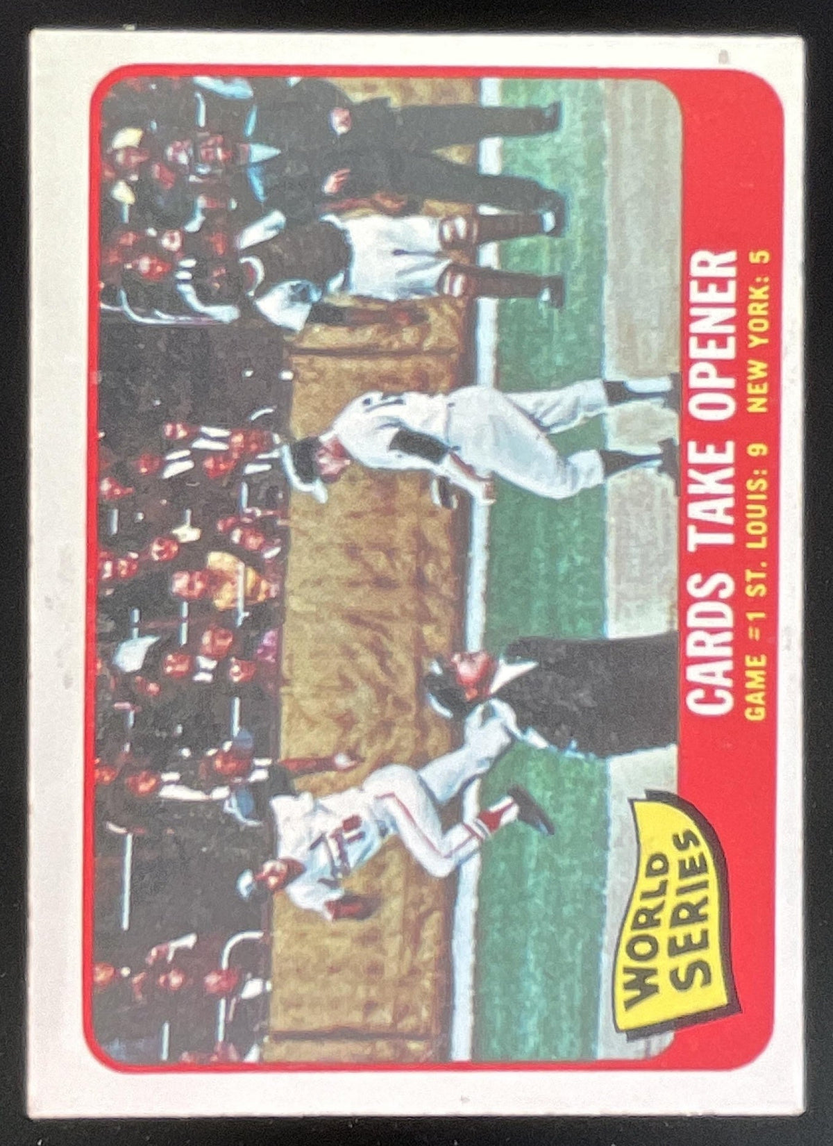 1965 Topps #132 World Series Game #1 - Cards Take Opener product image 1, provided for visual reference and product detail