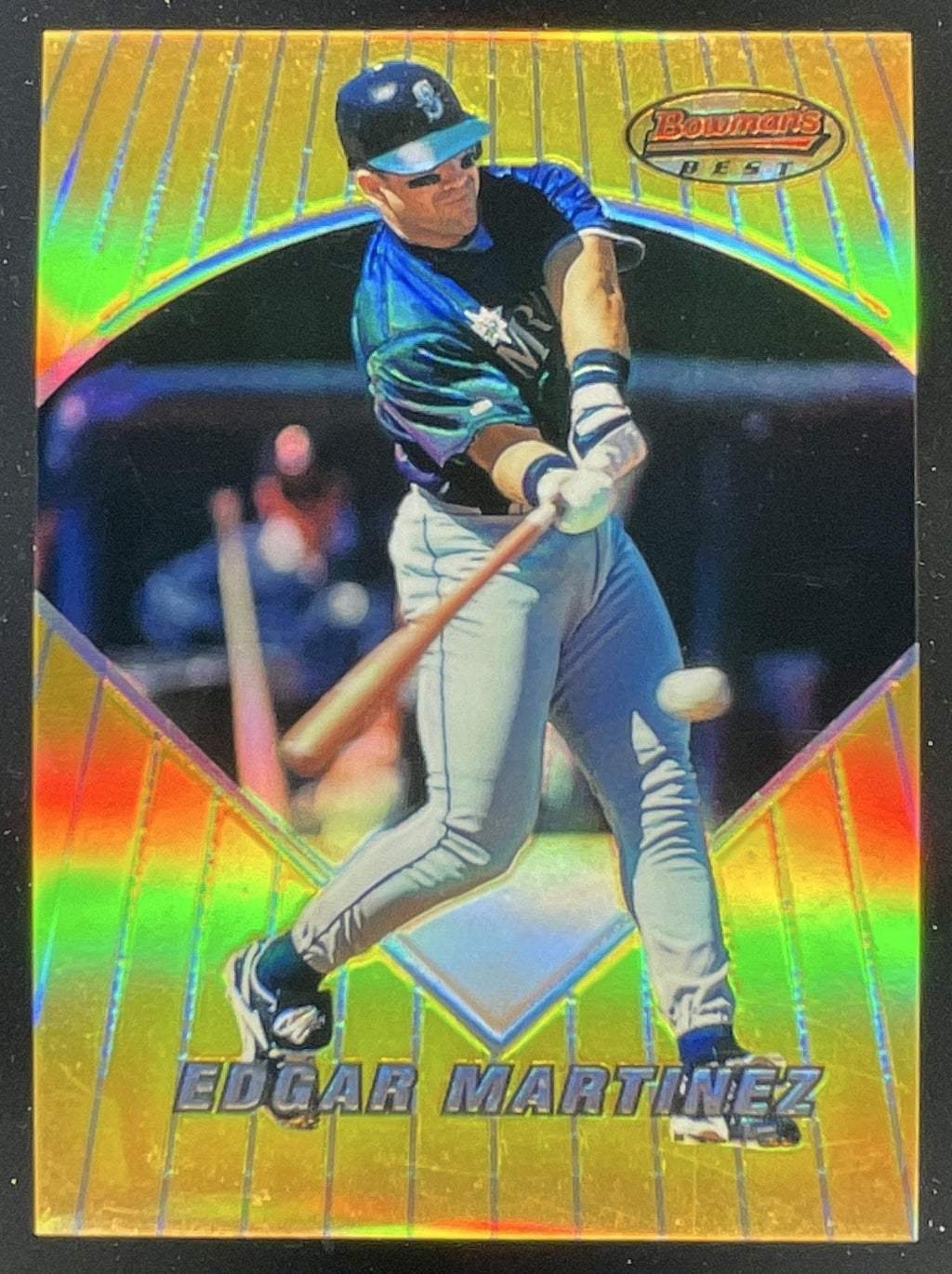 1996 Bowman's Best Refractors #2 Edgar Martinez product image 1, provided for visual reference and product detail review