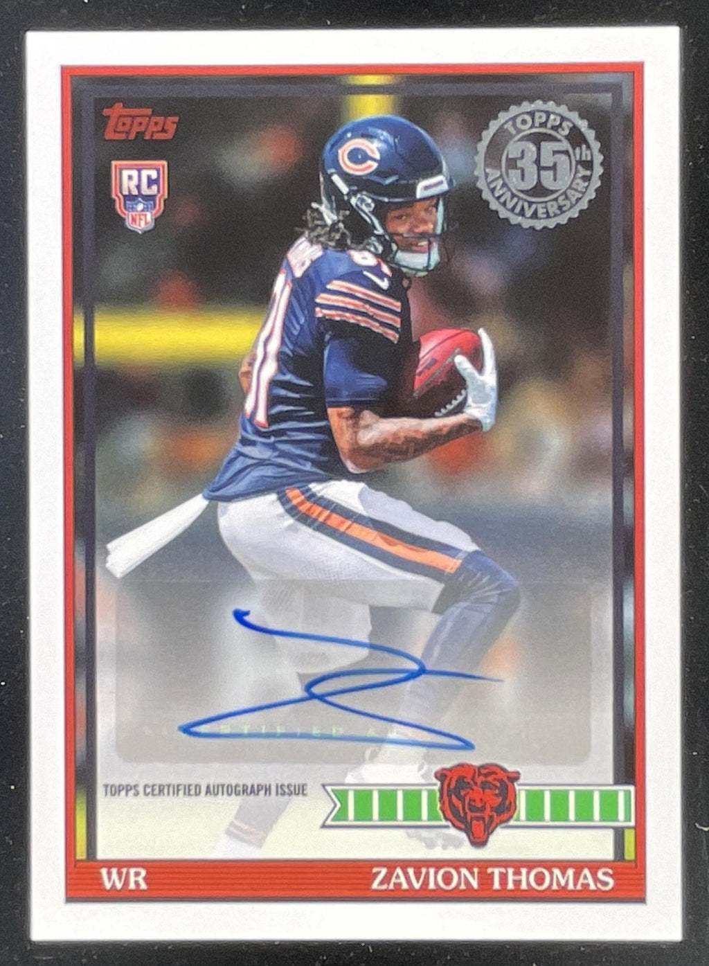 2026 Topps 1991 Topps Rookie Autograph #91FRA-ZT Zavion Thomas RC Auto product image 1, provided for visual reference and