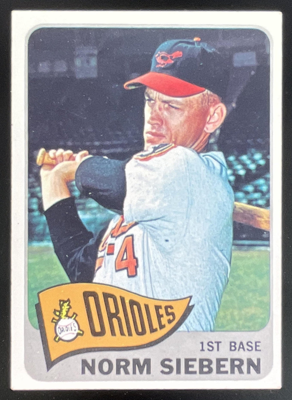 1965 Topps #455 Norm Siebern product image 1, provided for visual reference and product detail review