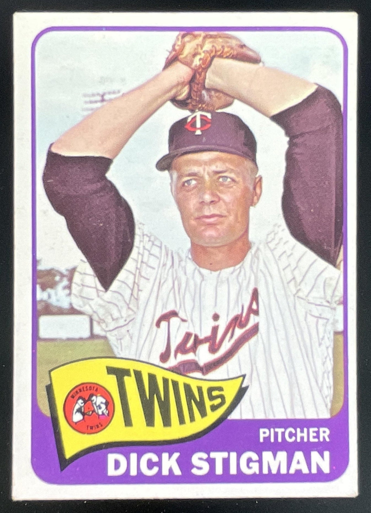 1965 Topps #548 Dick Stigman product image 1, provided for visual reference and product detail review