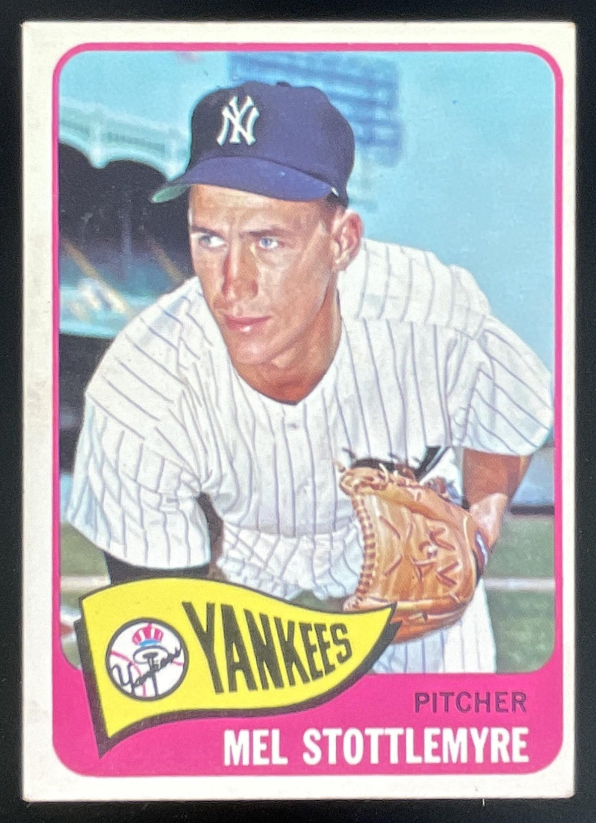 1965 Topps #550 Mel Stottlemyre RC product image 1, provided for visual reference and product detail review