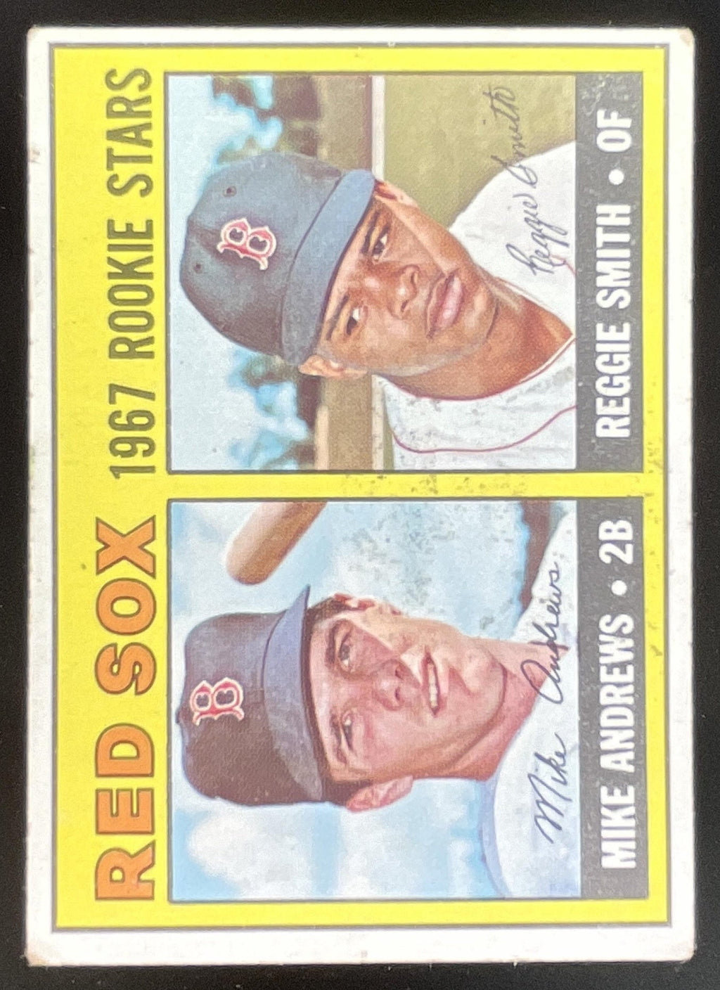 1967 Topps #314 Red Sox 1967 Rookie Stars Mike Andrews Reggie Smith RS, RC product image 1, provided for visual reference