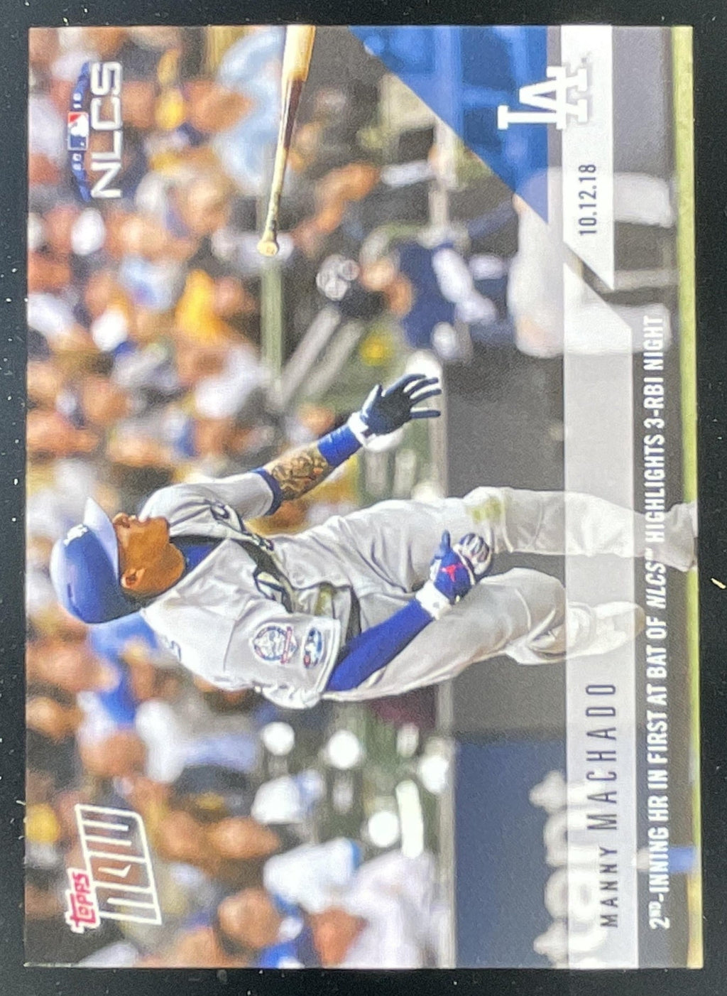 2018 Topps Now #875 Manny Machado product image 1, provided for visual reference and product detail review