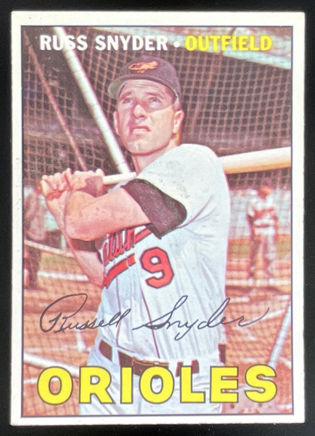 1967 Topps #405 Russ Snyder product image 1, provided for visual reference and product detail review