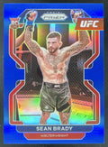 2022 Panini Prizm UFC Blue Prizms #162 Sean Brady RC /199 product image 1, provided for visual reference and product detail