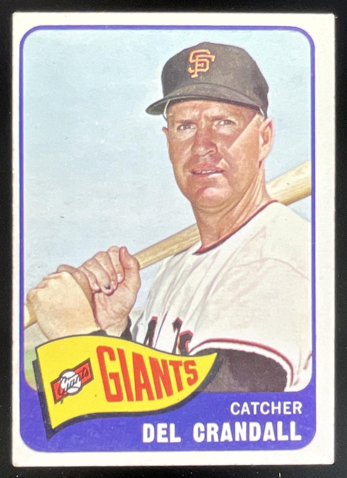1965 Topps #68 Del Crandall product image 1, provided for visual reference and product detail review