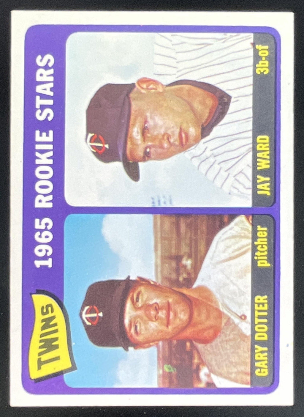 1965 Topps #421 Twins 1965 Rookie Stars Gary Dotter Jay Ward RS, RC product image 1, provided for visual reference and