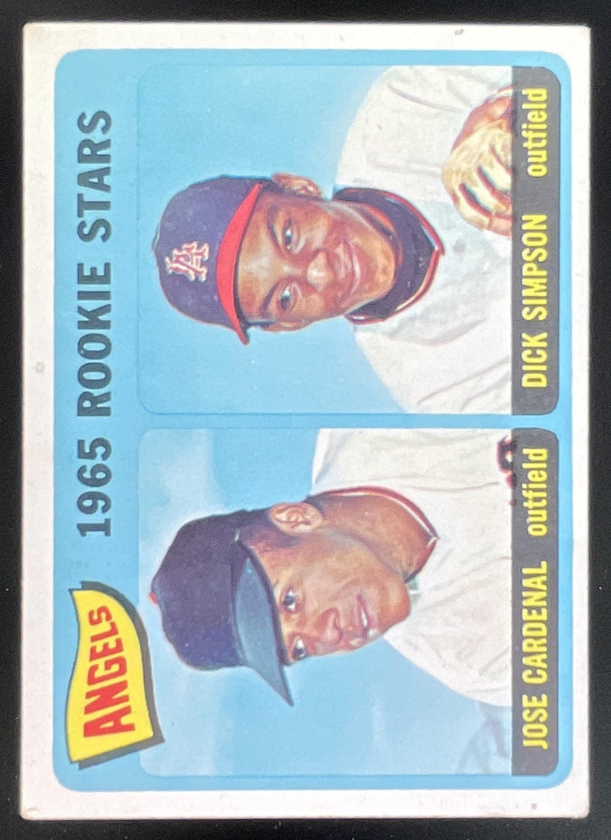 1965 Topps #374 Angels 1965 Rookie Stars Jose Cardenal Dick Simpson RS, RC product image 1, provided for visual reference