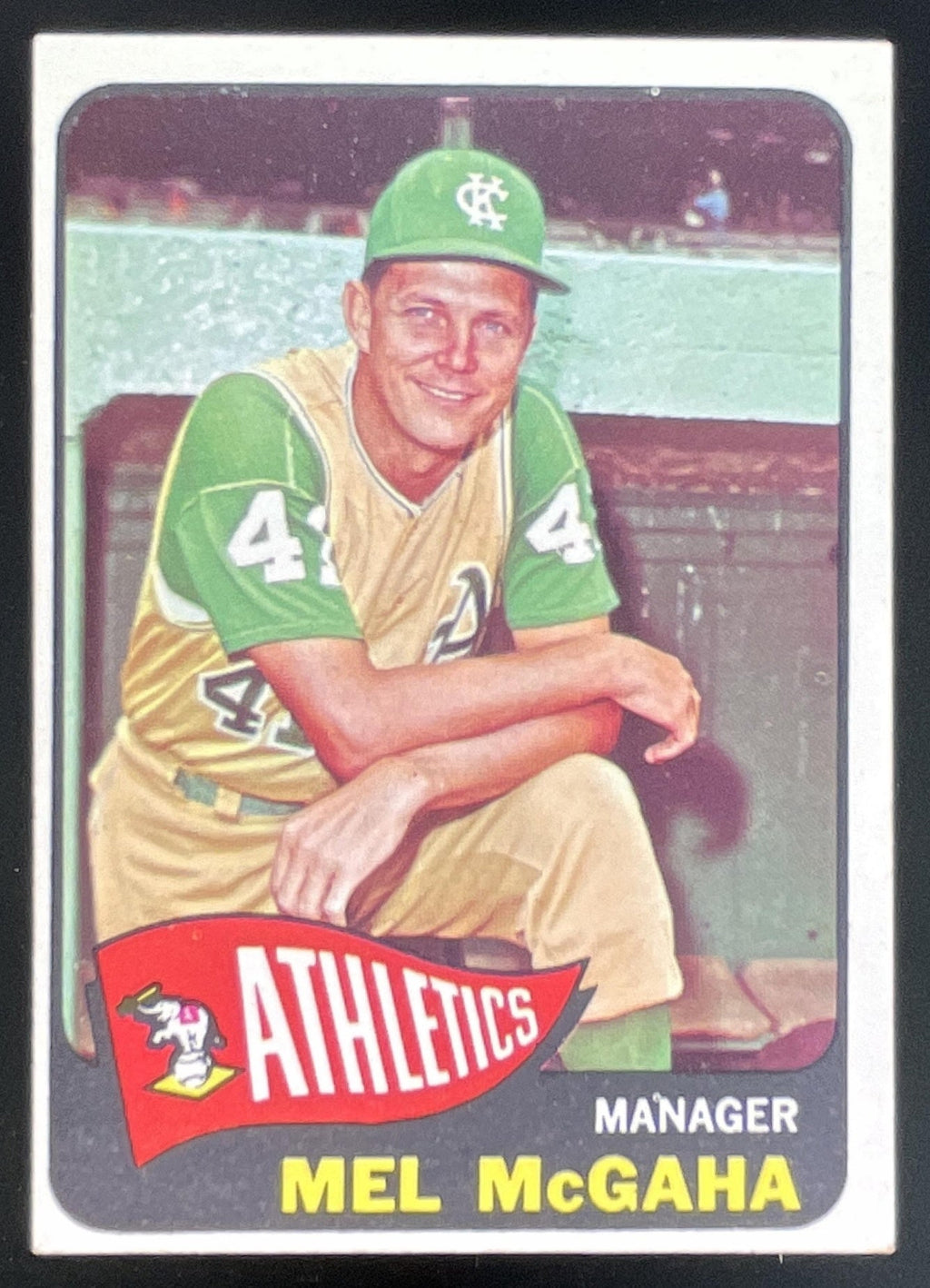 1965 Topps #391 Mel McGaha product image 1, provided for visual reference and product detail review
