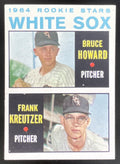 1964 Topps #107 White Sox 1964 Rookie Stars Bruce Howard Frank Kreutzer RC product image 1, provided for visual reference