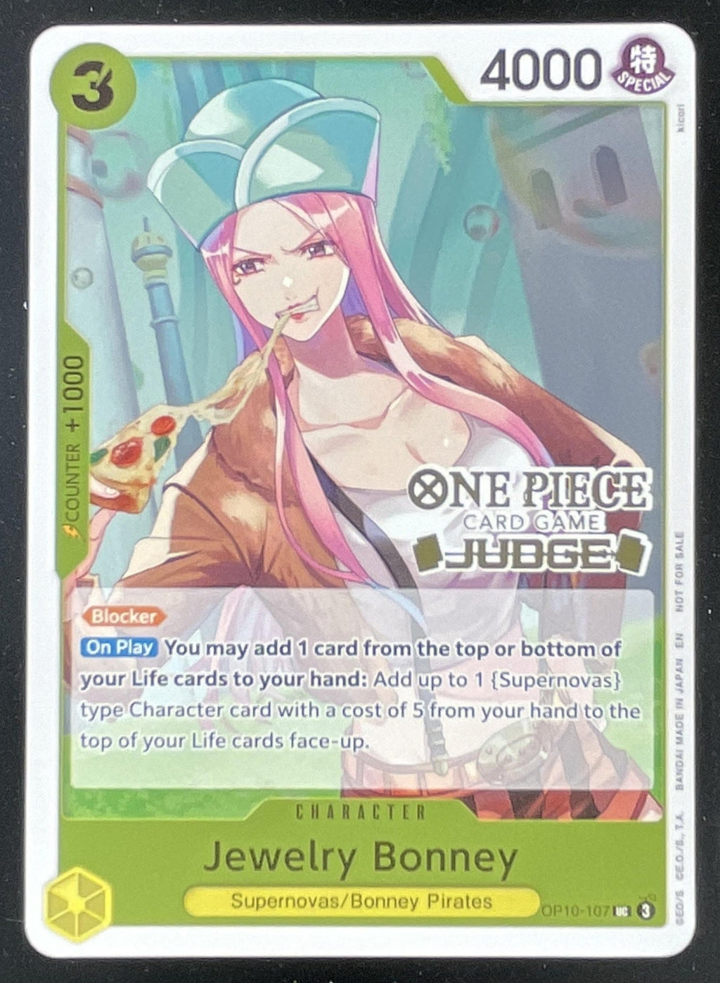 2025 One Piece Royal Blood OP10 Uncommon #OP10-107 Jewelry Bonney product image 1, provided for visual reference and product