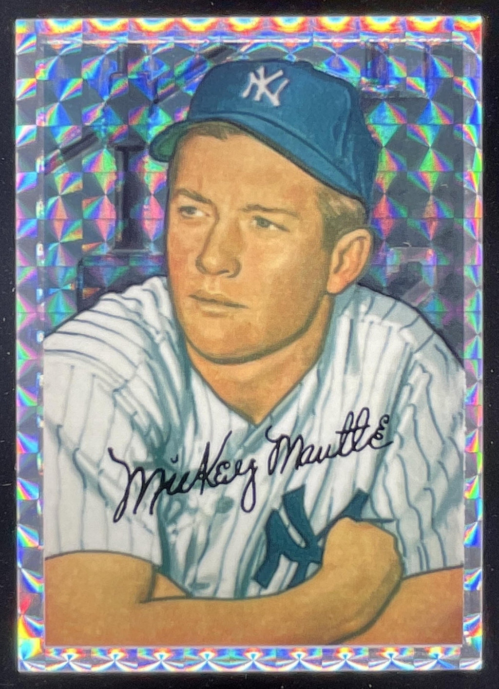 1996 Bowman's Best Commemorative Reprint Finest Atomic #101 Mickey Mantle product image 1, provided for visual reference and