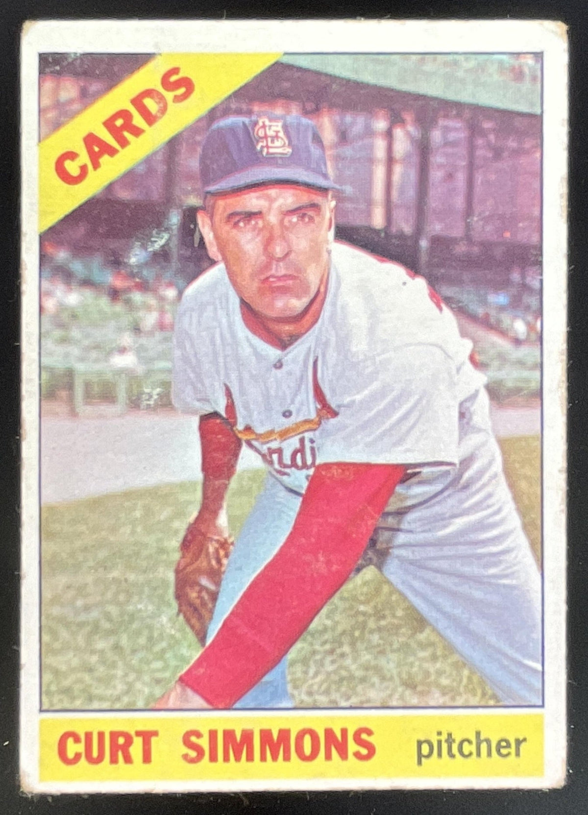 1966 Topps #489 Curt Simmons product image 1, provided for visual reference and product detail review