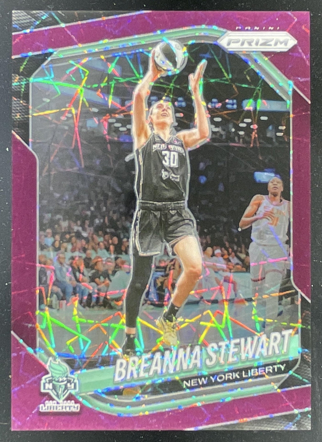 2025 Panini WNBA Prizm Purple Velocity Prizm #26 Breanna Stewart /59 product image 1, provided for visual reference and