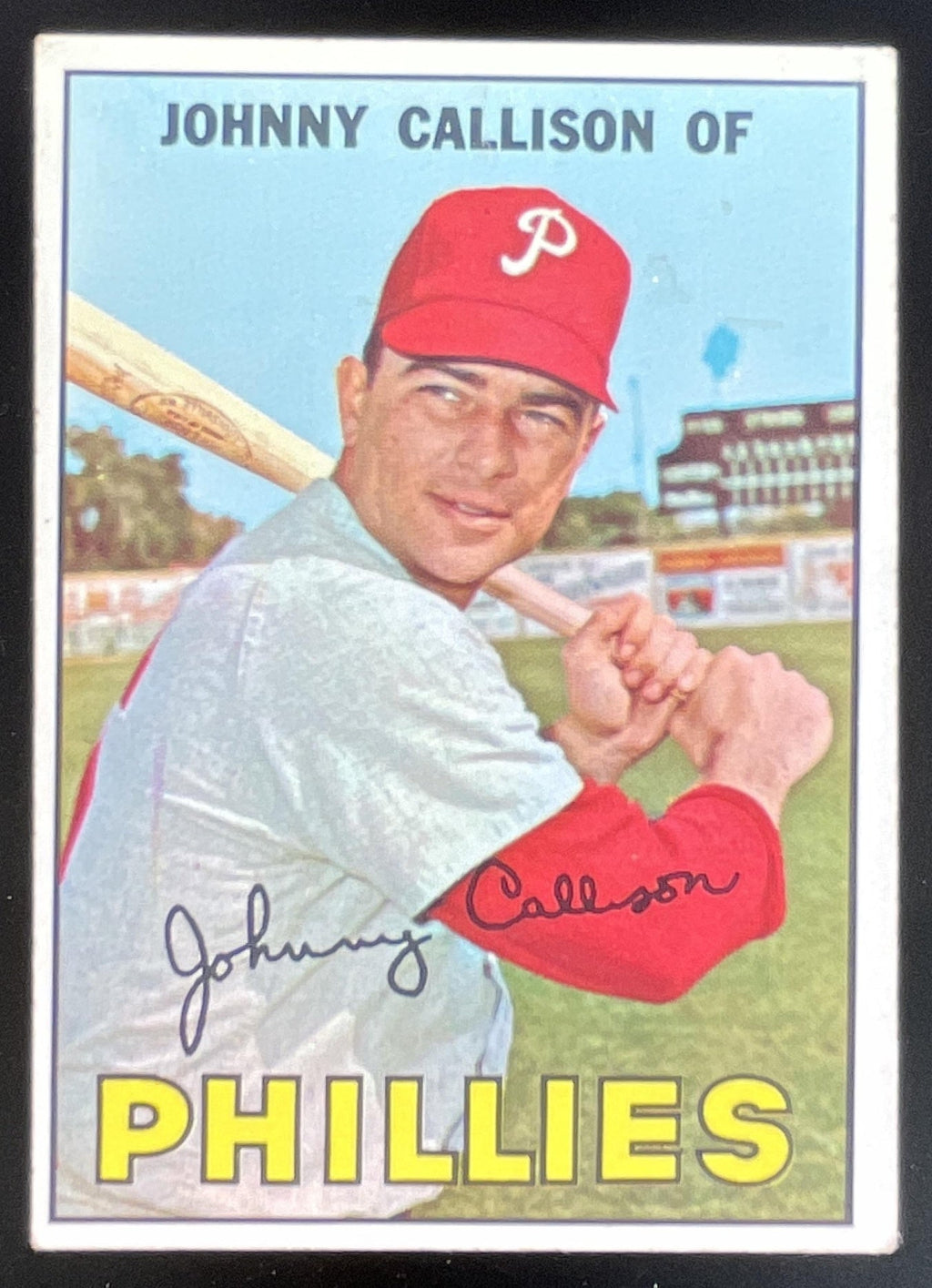 1967 Topps #85 Johnny Callison product image 1, provided for visual reference and product detail review