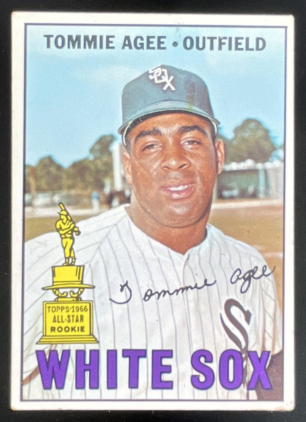 1967 Topps #455 Tommie Agee product image 1, provided for visual reference and product detail review