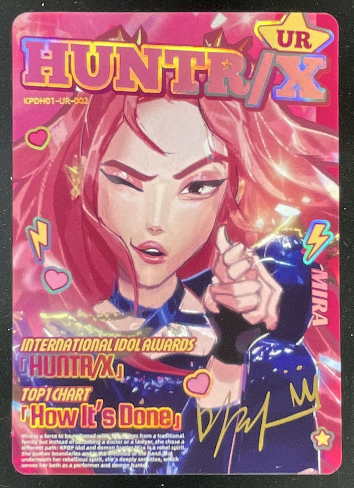 2026 Kayou K-Pop: Demon Hunters Mira Ultra Rare #KPDH01-UR-002 product image 1, provided for visual reference and product