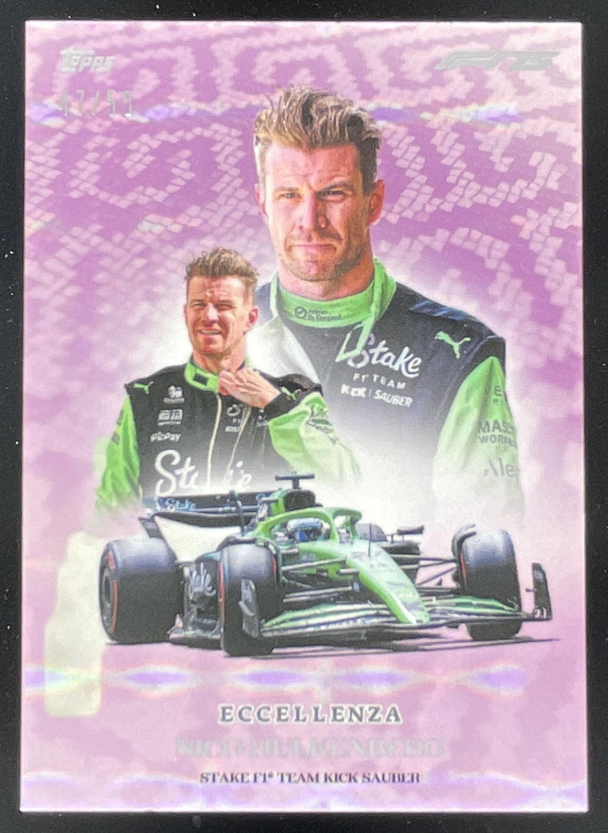 2025 Topps Eccellenza F1 Purple #NNO Nico Hulkenberg /50 product image 1, provided for visual reference and product detail
