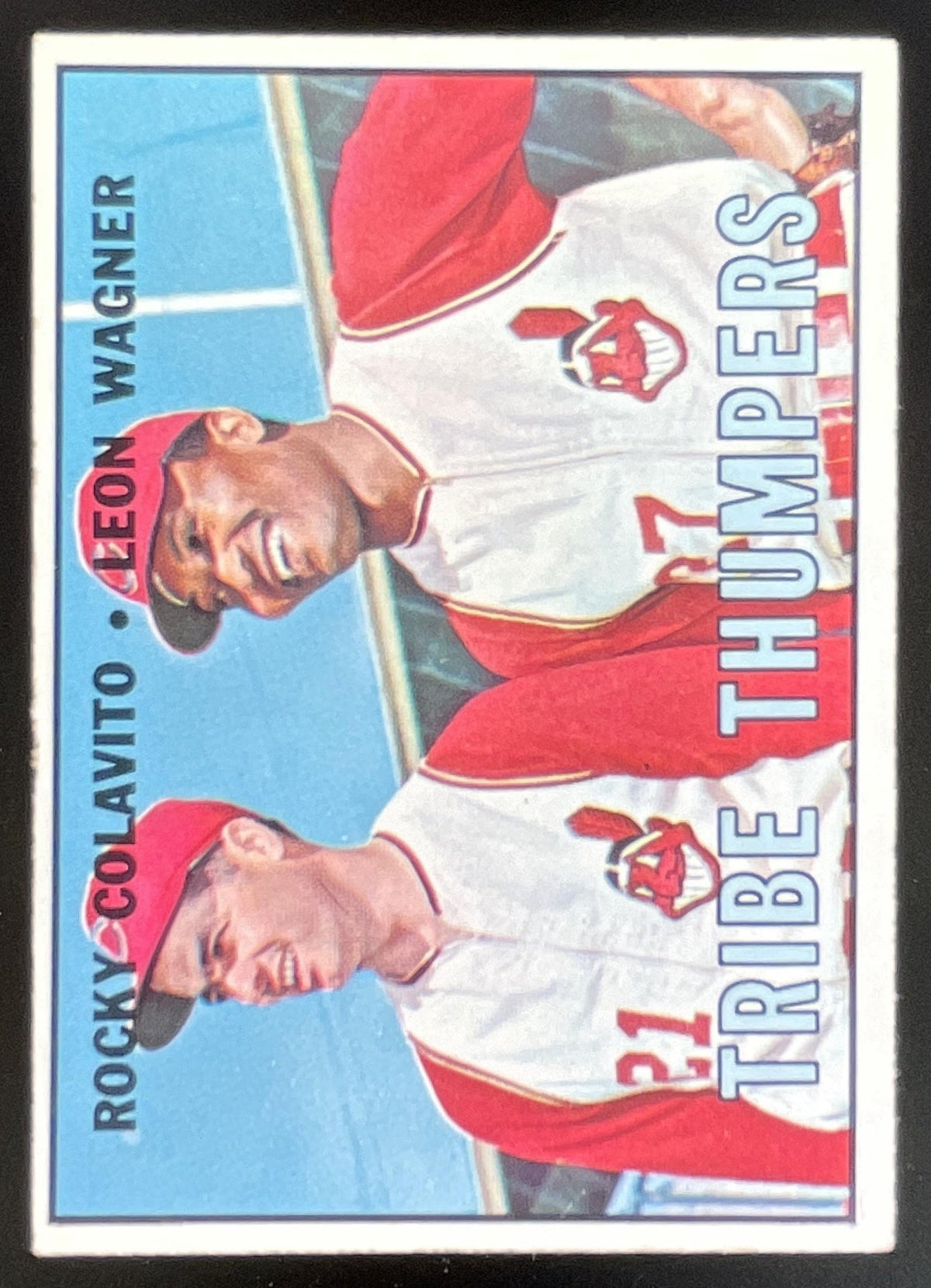 1967 Topps #109 Tribe Thumpers Rocky Colavito Leon Wagner C product image 1, provided for visual reference and product