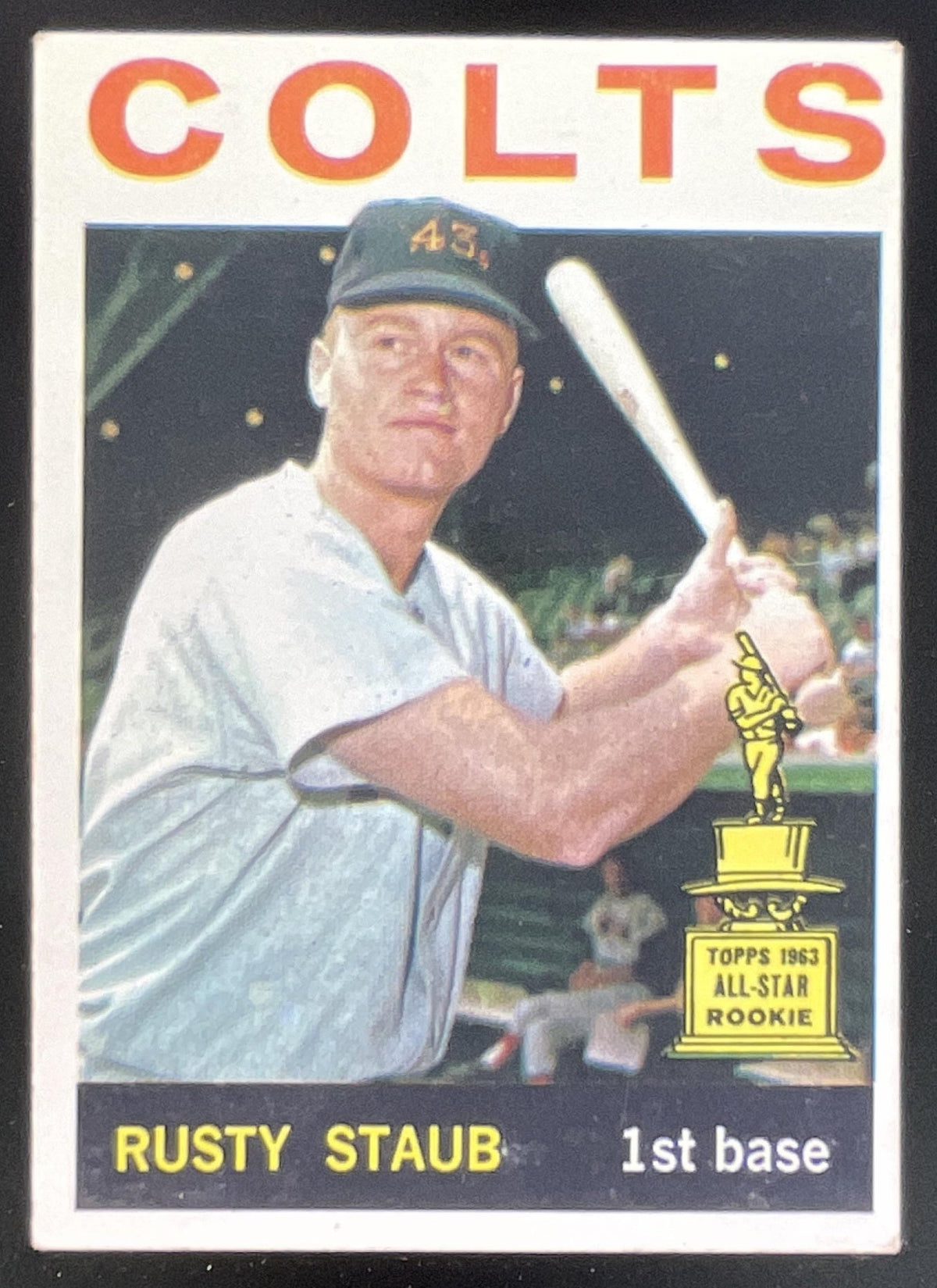 1964 Topps #109 Rusty Staub Super Rookie All-Star product image 1, provided for visual reference and product detail review