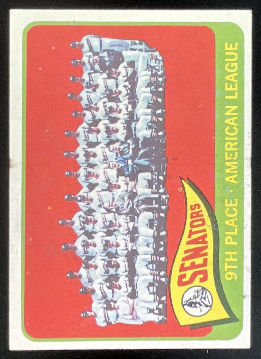 1965 O-Pee-Chee #267 Washington Senators Team Card product image 1, provided for visual reference and product detail review