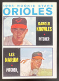 1964 Topps #418 Orioles 1964 Rookie Stars Darold Knowles Les Narum RC product image 1, provided for visual reference and