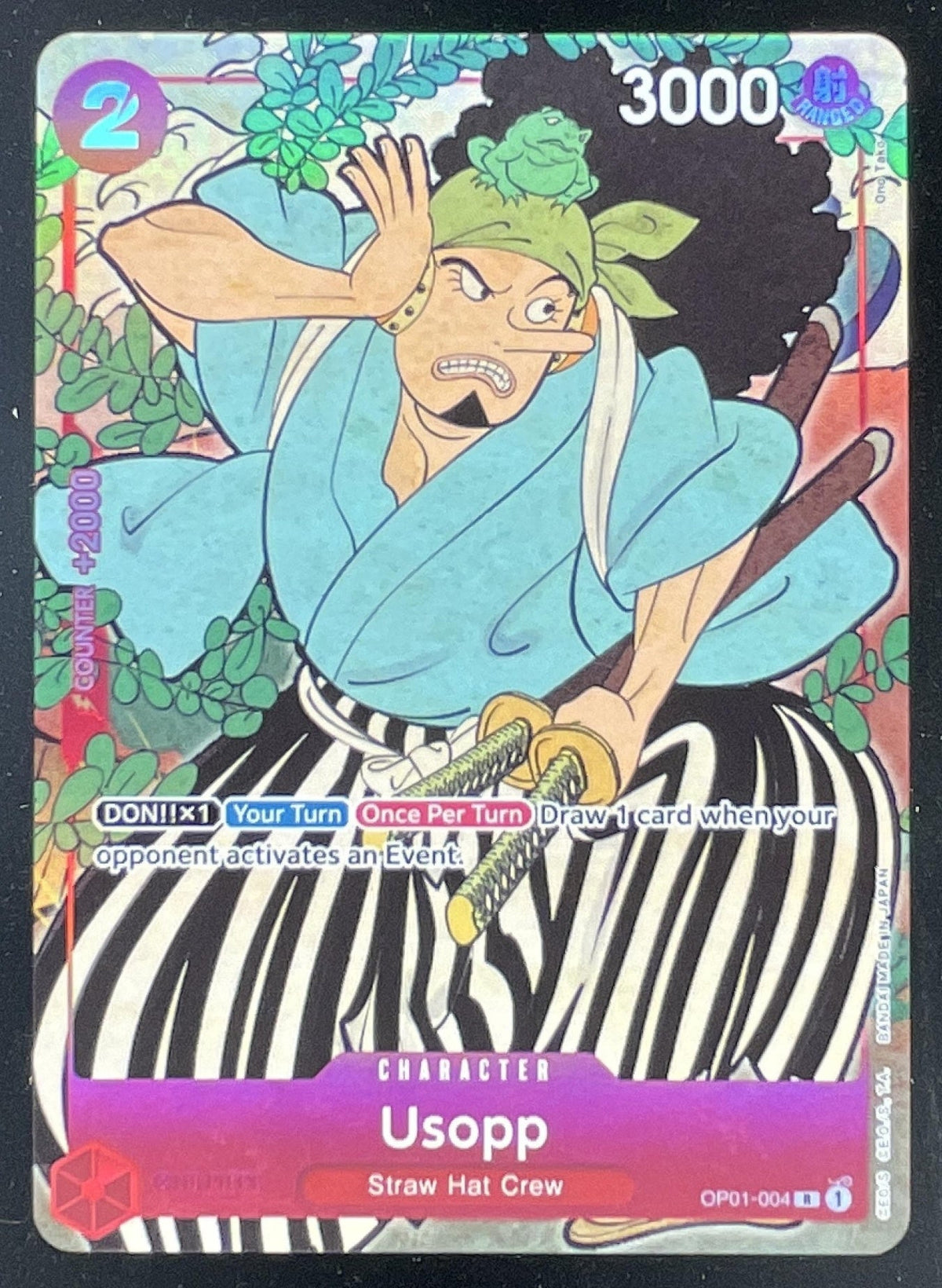 One Piece Usopp English Version 1st Anniversary Set - One Piece Promotion Cards product image 1, provided for visual