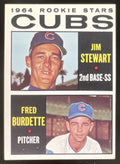 1964 Topps #408 Cubs 1964 Rookie Stars Jim Stewart Fred Burdette RC product image 1, provided for visual reference and