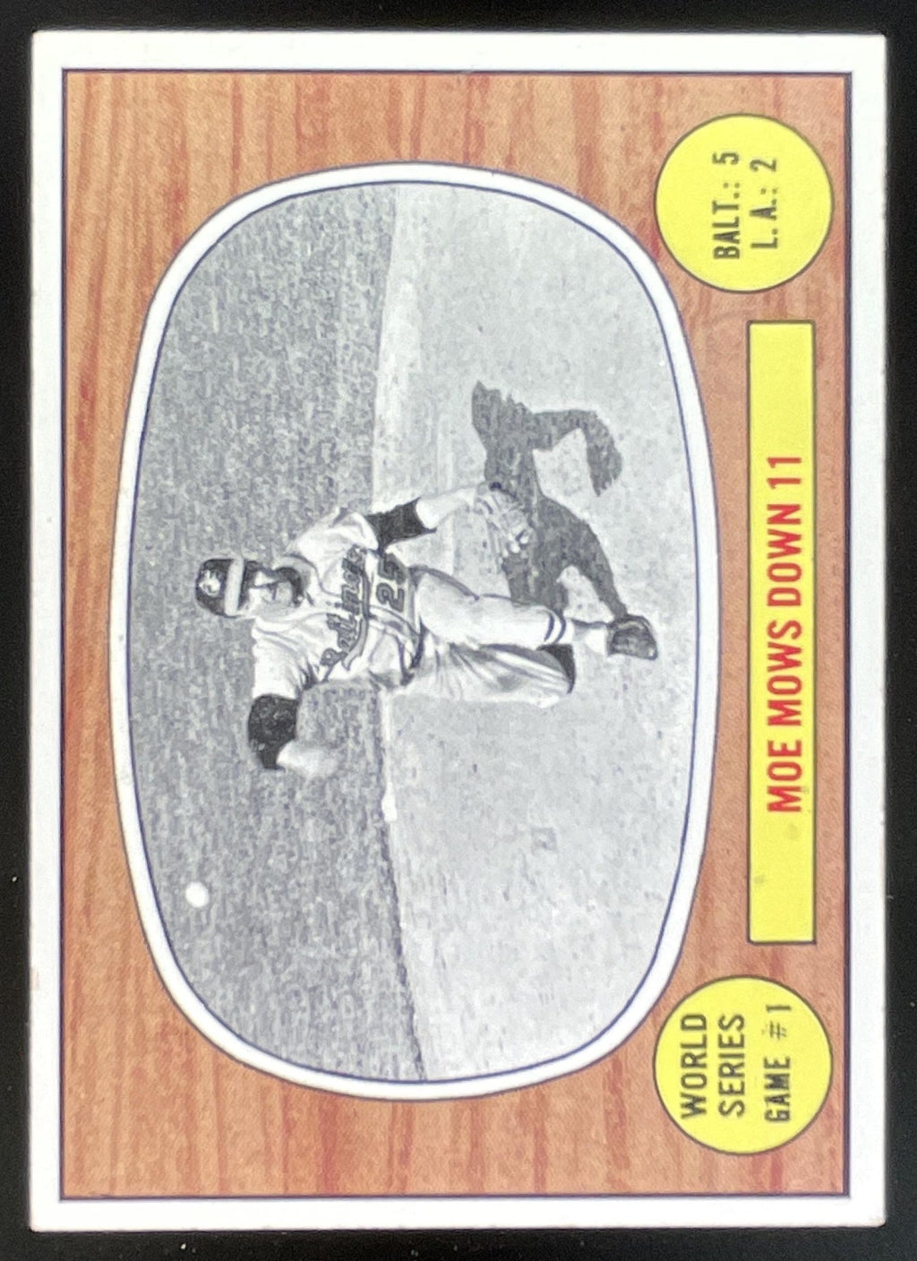 1967 Topps #151 World Series Game #1 - Moe Mows Down 11 product image 1, provided for visual reference and product detail