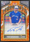 2026 Topps Finest Moments Orange Geometric #FMA-TY Trey Yesavage RC Auto /25 product image 1, provided for visual reference