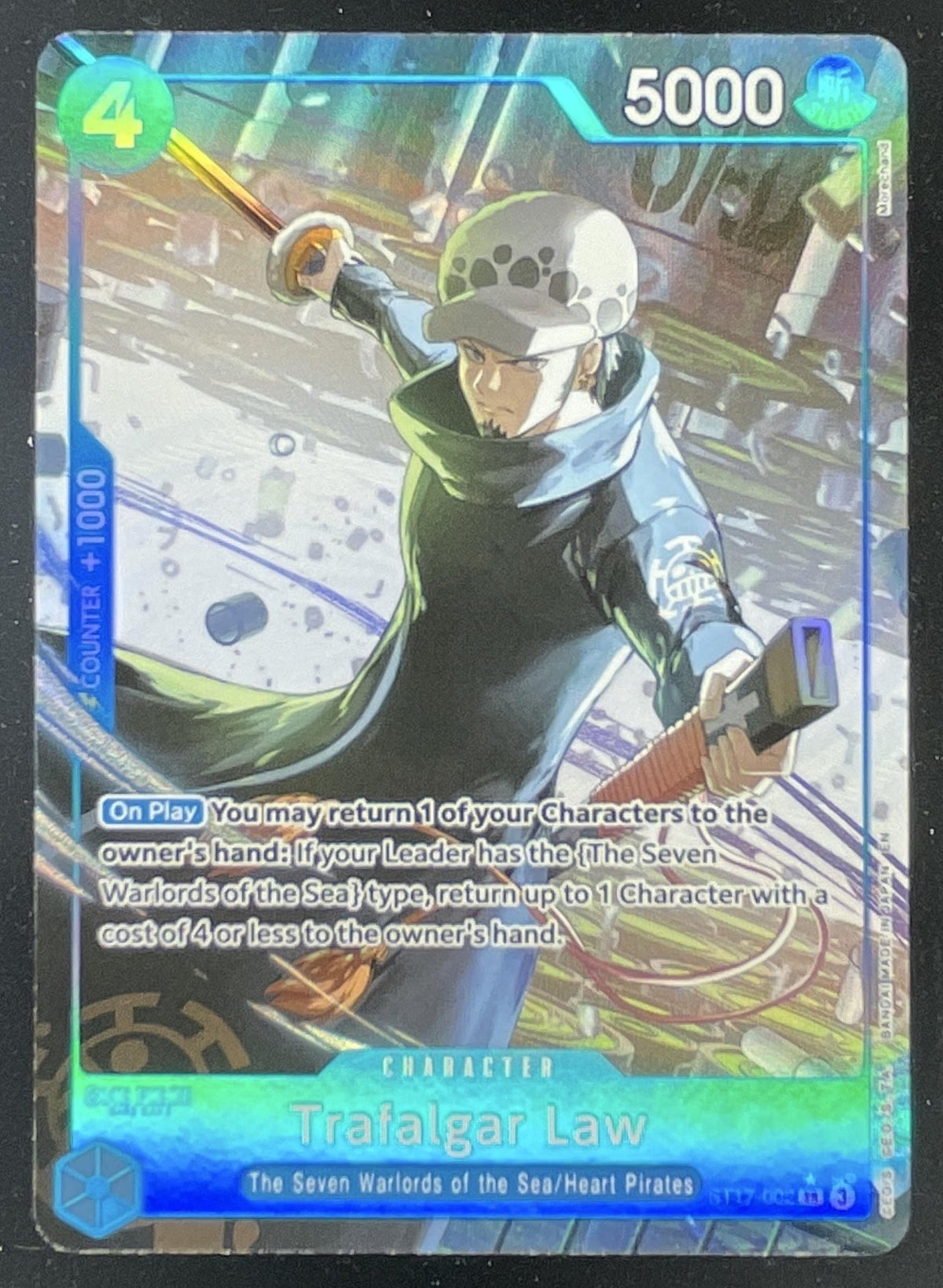 One Piece Trafalgar Law - ST17-002 Alternate Art - Premium Booster PRB-02 product image 1, provided for visual reference and