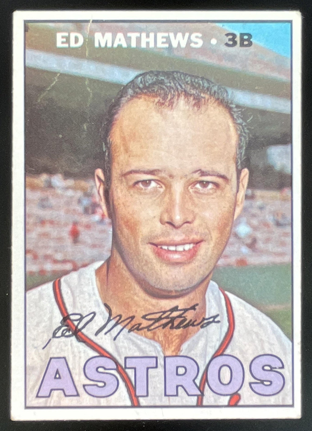 1967 Topps #166 Ed Mathews product image 1, provided for visual reference and product detail review