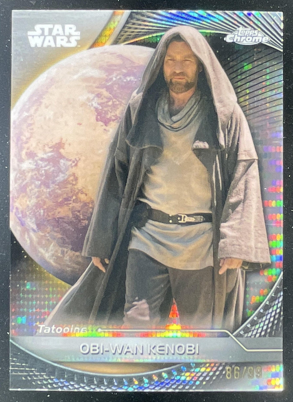 2025 Topps Star Wars Hyperspace Pulsar Refractor #84 Obi-Wan Kenobi /99 product image 1, provided for visual reference and