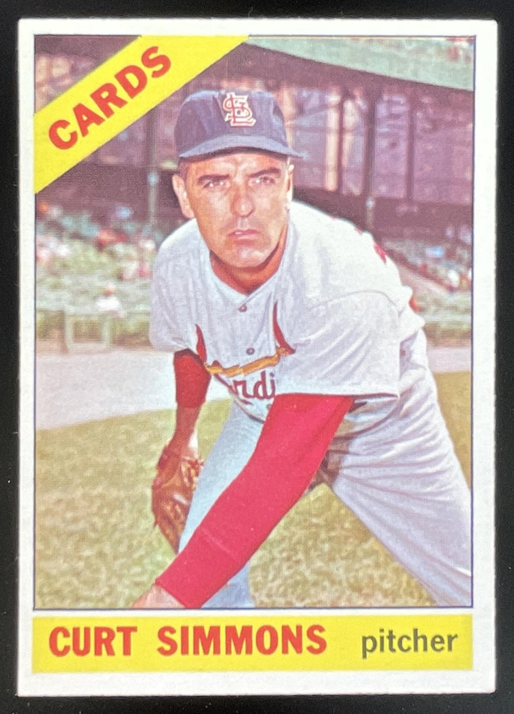 1966 Topps #489 Curt Simmons product image 1, provided for visual reference and product detail review