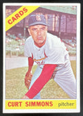 1966 Topps #489 Curt Simmons product image 1, provided for visual reference and product detail review