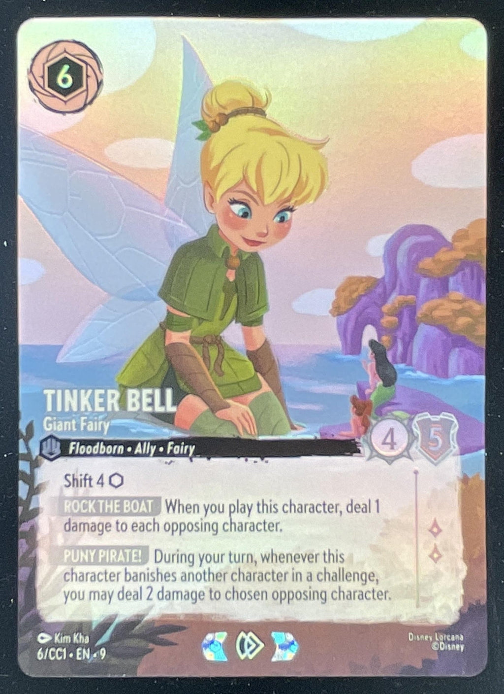 Disney Lorcana Tinker Bell - Giant Fairy 6/CC1 - Disney Lorcana Promo Cards DLPC product image 1, provided for visual