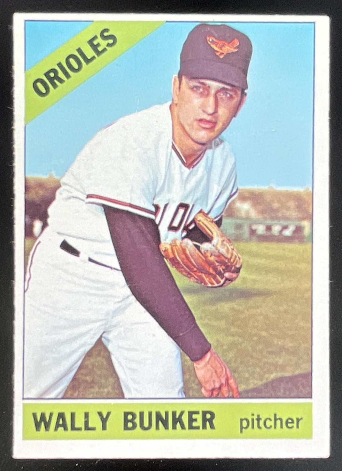 1966 Topps #499 Wally Bunker product image 1, provided for visual reference and product detail review