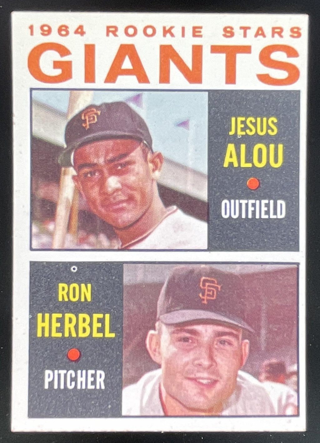 1964 Topps #47 JESUS ALOU Ron Herbel RC product image 1, provided for visual reference and product detail review