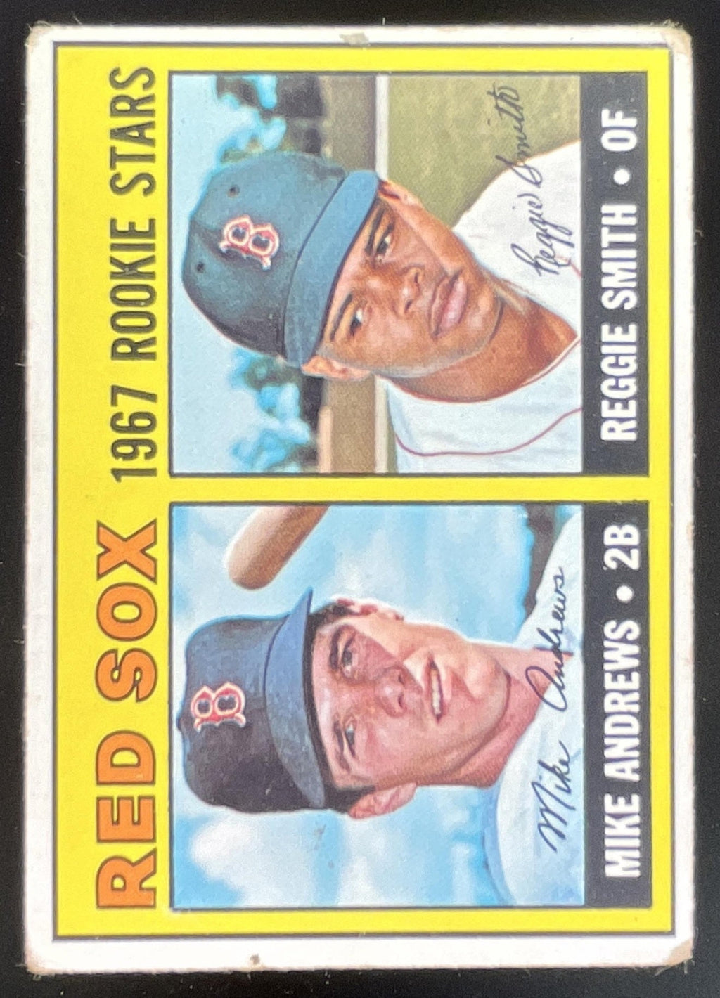1967 Topps #314 Red Sox 1967 Rookie Stars Mike Andrews Reggie Smith RS, RC product image 1, provided for visual reference