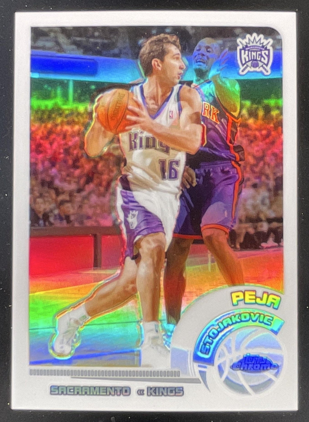 2002-03 Topps Chrome Refractors White Border #6 Peja Stojakovic /249 product image 1, provided for visual reference and
