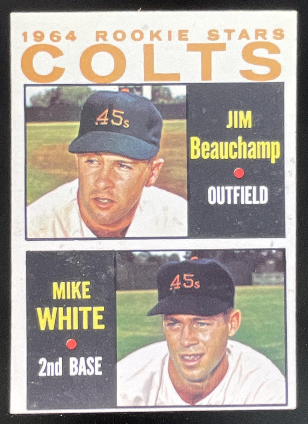1964 Topps #492 Colts 1964 Rookie Stars Jim Beauchamp Mike White RC product image 1, provided for visual reference and