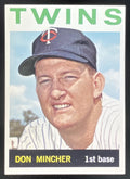 1964 Topps #542 Don Mincher product image 1, provided for visual reference and product detail review